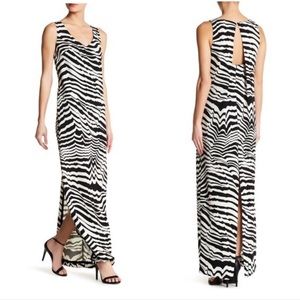 NWT $368 Trina Turk Macee Zebra Striped Maxi 2